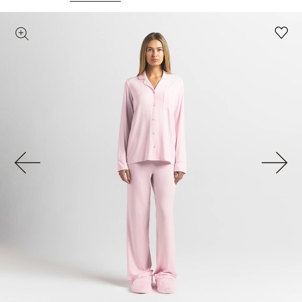Skims Women's Pink Pajama Set